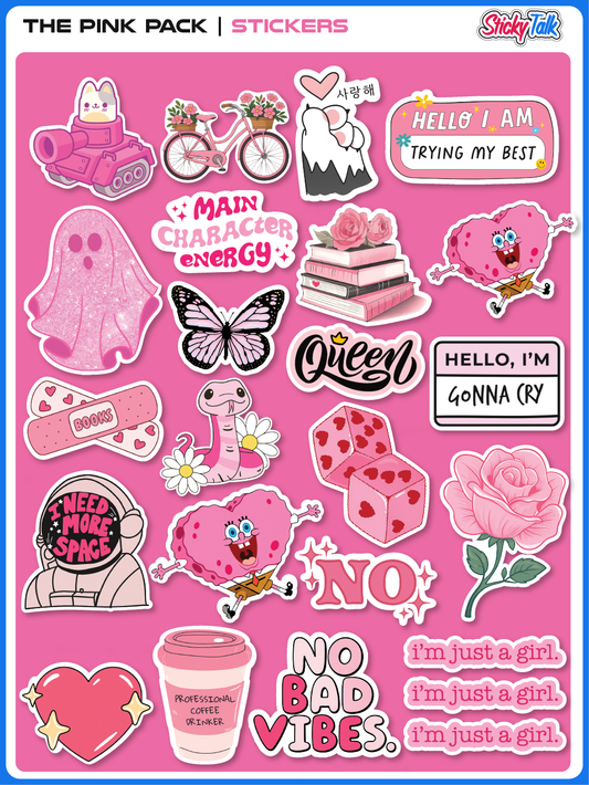 The Pink Pack | Stickers